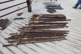 APPROX (25) STEEL FENCE POSTS, ONE MONEY