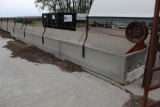 (4) 8' CEMENT J BUNKS WITH RAIL AND CABLE, $ X 4