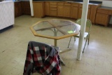GLASS TOP KITCHEN TABLE AND CHAIRS