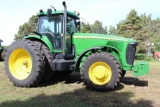 2004 JOHN DEERE 8220 MFWD TRACTOR, POWERSHIFT, 4 SCV, LARGE 1000 PTO, 3PT, QUICK HITCH,