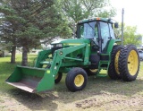 1997 JOHN DEERE 7810 2WD TRACTOR, POWER QUAD, 3SCV, 3PT, 1000 PTO, GOODYEAR 14.9R46 HUB DUALS