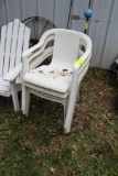 (4) POLY LAWN CHAIRS