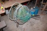 LANDING NETS AND (3) WATER JUGS