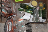 OLD POP BOTTLES, HIRES ROOTBEER, SQUIRT, ORANGE CRUSH AND SUNRISE