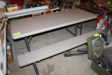 APPROX. 6' POLY FOLDING PICNIC TABLE