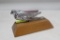 CADILLAC HOOD ORNAMENT ON WOOD DISPLAY MOUNT