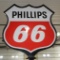 Phillips 66 Sign, 6'x6' Porcelain Sign in Frame and Mounted on 6'2
