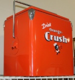 Drink Orange Crush Metal Cooler, By Retro Products