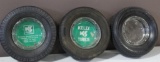 (1) Kelly-Springfield Steelmark Tire Ashtray, (1) Kelly-Springfield Armor Trac Tire Ashtray,