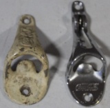 (2) Coca-Cola Bottle Openers, 1 has corkscrew