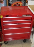 Craftsman 5 Drawer Tool Cabinet, on Wheels, Contents Not Included