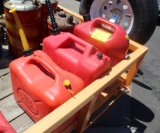 (3) 5 GAL POLY GAS CANS