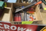(2) BOXES, GEAR PULLER, FILES, PUNCHES AND CHISELS