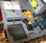 RYOBI 18 VOLT DRILL, CHARGERS, 2 BATTERIES, CASE