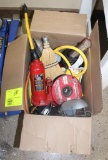 TROUBLE LIGHTS, ELECTRIC FENCING WIRE, 6 TON BOTTLE JACK AND MORE