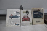CHEVROLET AND CORVAIR ADVERTISING ITEMS