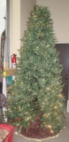 9' LIGHTED CHRISTMAS TREE, 4 PIECE WITH STORAGE BOX