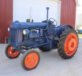 1945 FORDSON MAJOR, E 27N, GAS, 11.2-36 REARS, 4.00-19 FRONTS, REAR WHEEL WEIGHTS, WF, FENDERS, PTO