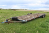 9' X 30' DONOHUE STYLE DOUBLE FRAME IMPLEMENT TRAILER