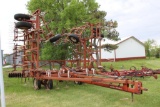 WIL-RICH APPROX. 40' FIELD CULTIVATOR WITH HARROW, WALKING TANDEMS ON MAIN FRAME AND WINGS,