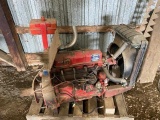 FORD INDUSTRIAL 4 CYLINDER GAS ENGINE WITH RADIATOR, NOT TESTED