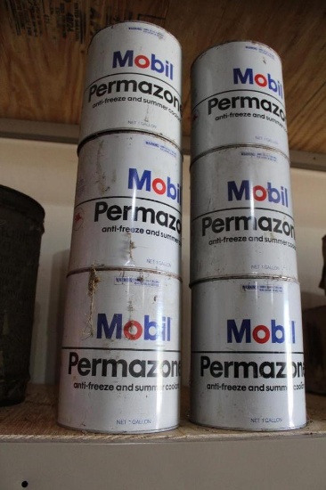 (6) MOBIL PERMAZONE CANS
