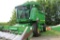 1998 JD 9510 2WD COMBINE, GREENSTAR Y&M, F/A, AIR RIDE SEAT, CLEAN SWEEP WIPER, MAURER EXT,