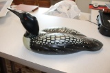DUCKS UNLIMITED WOODEN CARVED LOON, 1998/1999