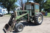 OLIVER 1755 DIESEL TRACTOR, 18.4-34 REARS, 3PT, 2 HYD, CAB, 0125 HOURS SHOWING,