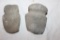 (2) Mallet Heads, Grooved, Found by Orville in Crooks Twsp, Renville County