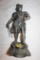 Roman Warrior Sculpture, Metal, 16