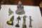 (6) pc India Style Sculptures, Brass, Stone, or Plaster