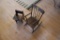 Kids Wood Rocking Chair; Toy Wood School Chair, table has been repaired