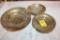 (3) Brass Carved Bowls, Made in India