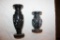 (2) Etched Stone Vases, 5