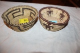 (2) Pima 1900's Baskets