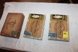 (3) White Owl Cigar Boxes, with tax seals