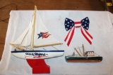 Stars & Stripes Wood & Cloth Sailboat, 18