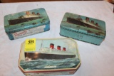 (3) Bensons Queen Mary Candy Tins