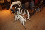 Longhorn Chair with Longhorn Hide, 46