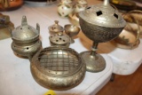 Incense Pots, (6) pcs, Made in India