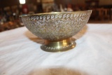 Brass Engraved Bowl, Made in India