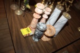 (6) Pcs, Stone Candleholders