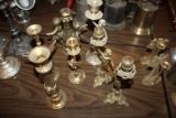 (7) pcs, Metal Cherub Candleholders