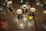 (4) Brass/Plastic Candlesticks