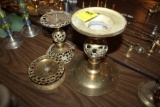 (3) Brass Candleholders