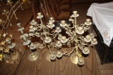 (3) Brass Candelabras, Swivel, up to 18