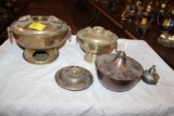 (5) Pcs, Brass Pots, Oil pot