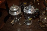 (2) Coffee Perk Pots, No Cords