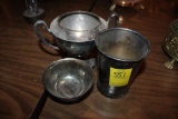 (3) Metal Cup/Vases